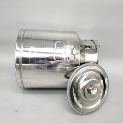 25L SS304 금속 저장 탱크 차는 커피 설탕 봉인한 수송 우유 깡통 할 수있