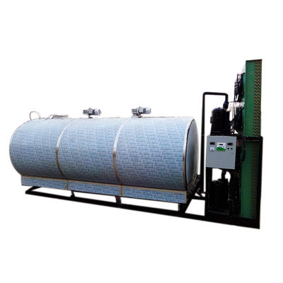 Refrigerated 1000 Liters Milk Cooling Tank Fresh Stainless Steel