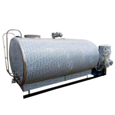 낙농장 자동 수직 스테인리스 우유 냉각 탱크 500 Ltr